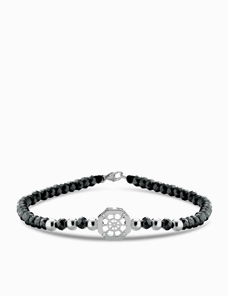 bracciale con moneta timone in ematite