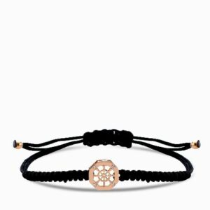 bracciale con moneta timone in laccio