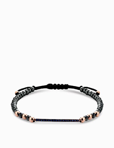 bracciale in ematite con zaffiri