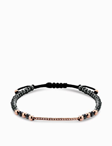 bracciale in ematite con diamanti