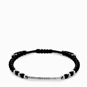 bracciale in onice e diamanti