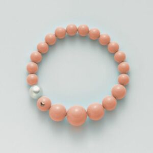 Bracciale di perle corallo rosa