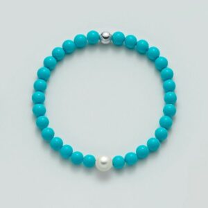 Bracciale con corallo turchese