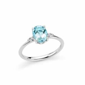 Anello con topazio