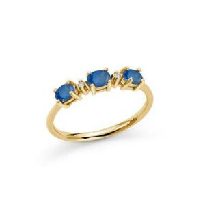 Anello con Gemme Preziose 375 - Blu
