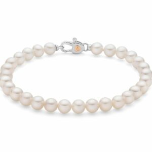 Bracciale di perle in argento
