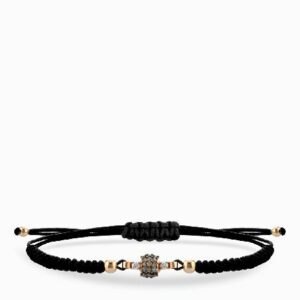 bracciale in oro rosa con centrale di diamanti bianchi e diamanti brown