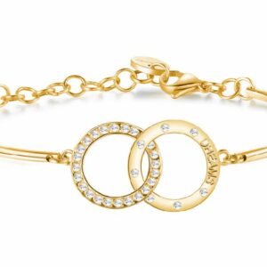 Bracciale ROMEO&JULIET in acciaio e pvd oro
