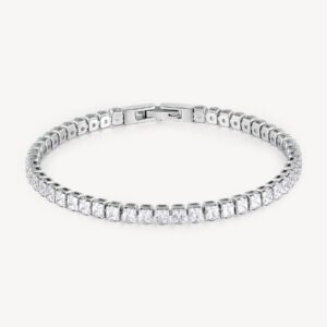 Bracciale AVANTGARDE in acciaio e cubic zirconia white