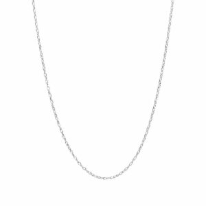 Base collana girocollo componibile in argento rodiato 925&permil;.