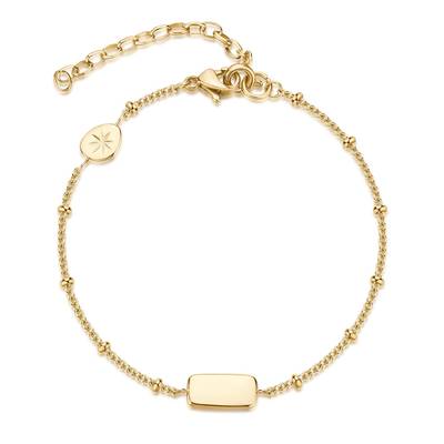 Bracciale ESSENTIAL in acciaio 316L, finitura pvd colore oro