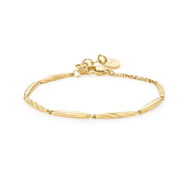 Bracciale AMY in acciaio 316L, finitura pvd colore oro