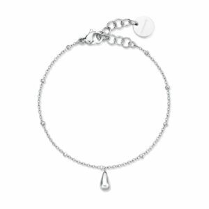 Bracciale PERFECT in acciaio 316L, con pendente a goccia