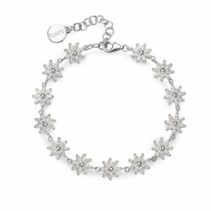 Bracciale GAIA argento 925/1000 rodio, cubic zirconia white