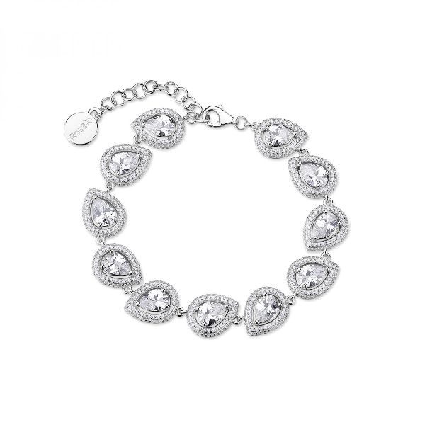 Bracciale ANNA argento 925/1000, con cubic zirconia bianchi