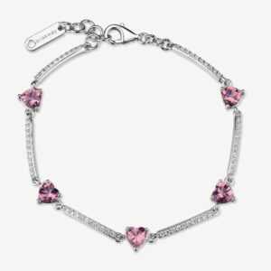 Bracciale FANCY in argento 925/1000 rodiato e cubi