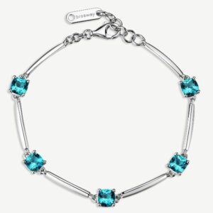 Bracciale FANCY in argento 925/1000 rodiato e cubi