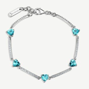 Bracciale FANCY in argento 925/1000 rodiato e cubi