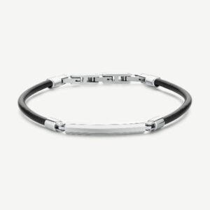 Bracciale ORIGIN in acciaio 316L, con centrale e p