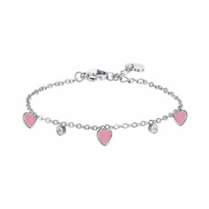 BRACCIALE BAMBINA IN ACCIAIO CON CUORE
