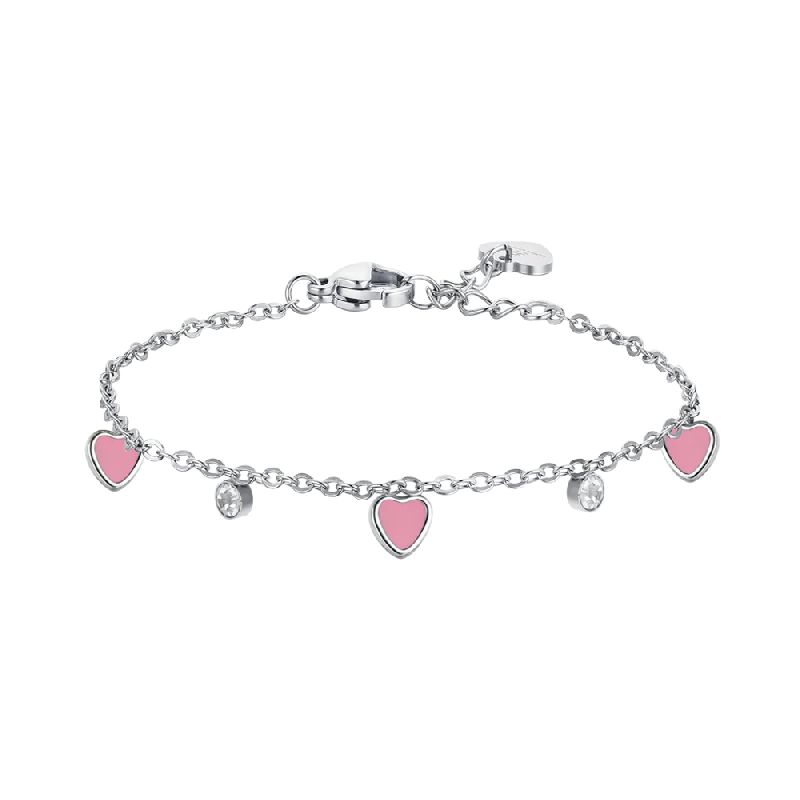 BRACCIALE BAMBINA IN ACCIAIO CON CUORE