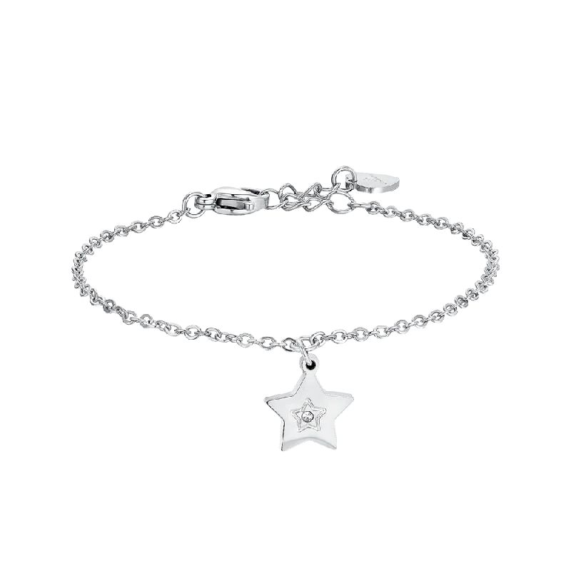 BRACCIALE BAMBINO IN ACCIAIO PIETRE BLU