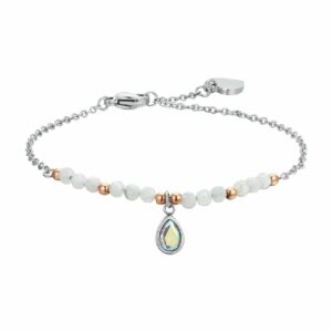 BRACCIALE DONNA IN ACCIAIO AGATA BIANCA