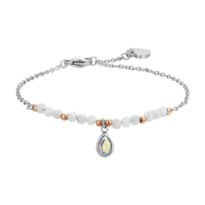 BRACCIALE DONNA IN ACCIAIO AGATA BIANCA