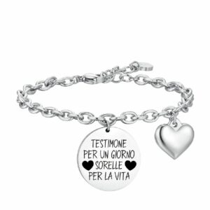 BRACCIALE DONNA IN ACCIAIO TESTIMONE