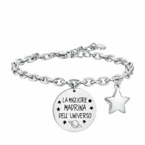 BRACCIALE DONNA IN ACCIAIO MADRINA