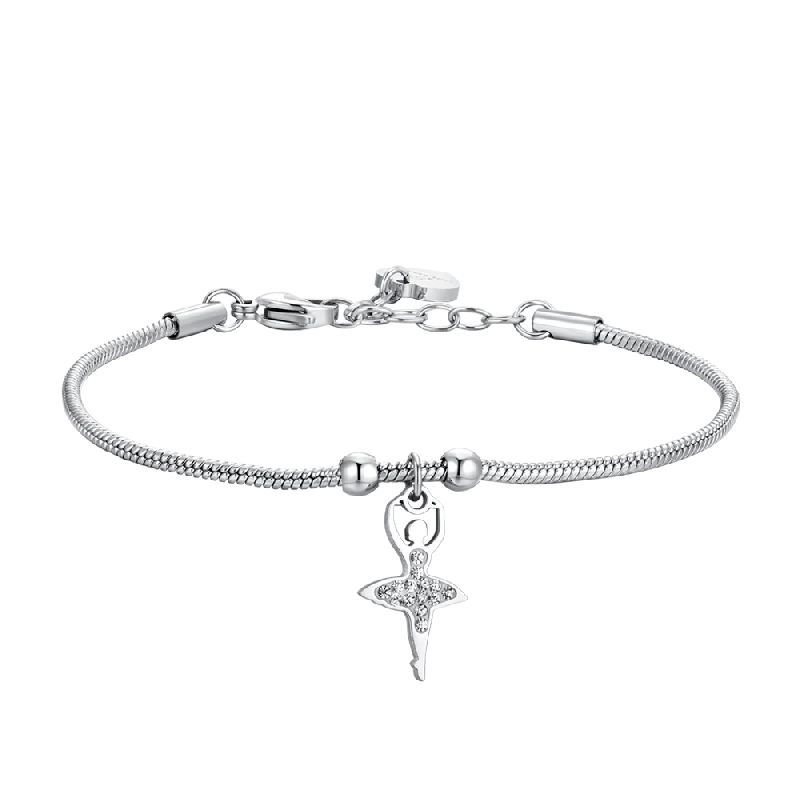 BRACCIALE DONNA IN ACCIAIO CON BALLERINA