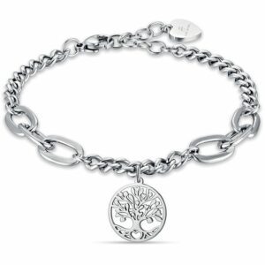 BRACCIALE IN ACCIAIO CON ALBERO DELLA VITA