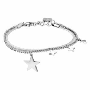 BRACCIALE DONNA IN ACCIAIO CON STELLA