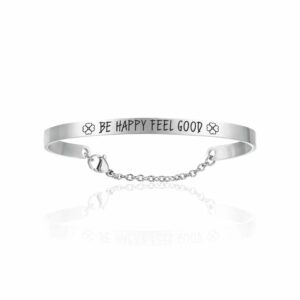 BRACCIALE DONNA IN ACCIAIO BE HAPPY FEEL GOOD