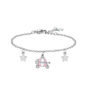 BRACCIALE bambina in acciaio con carrozza