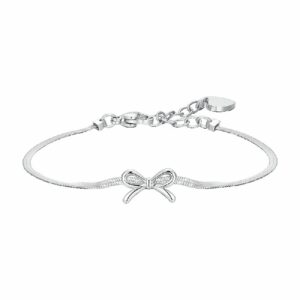 BRACCIALE DONNA IN ACCIAIO FIOCCO