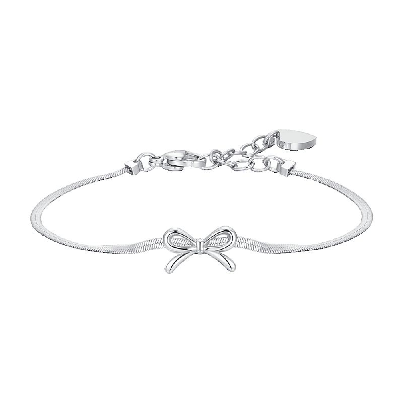 BRACCIALE DONNA IN ACCIAIO FIOCCO