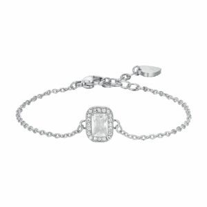 BRACCIALE DONNA IN ACCIAIO CRISTALLI E ZIRCONE