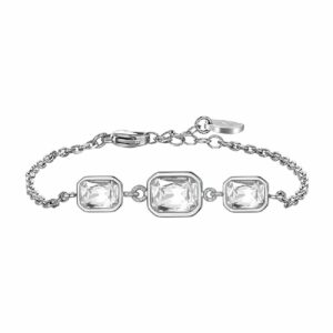 BRACCIALE DONNA CON CRISTALLI BIANCHI