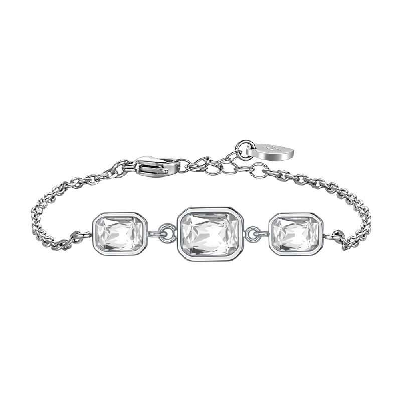 BRACCIALE DONNA CON CRISTALLI BIANCHI