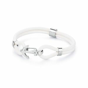 Bracciale Brosway da uomo della collezione Marine, realizzato in pelle e acciaio