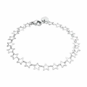 BRACCIALE DONNA IN ACCIAIO CON STELLE
