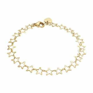 BRACCIALE DONNA IN ACCIAIO IP GOLD CON STELLE