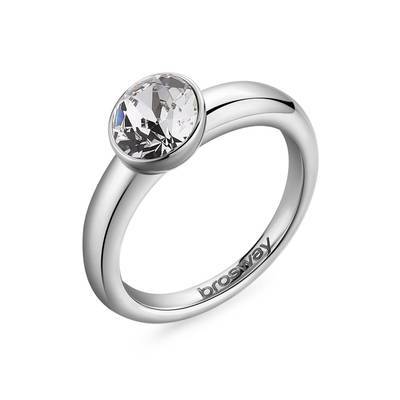 Anello in acciaio 316L e cristalli Swarovski©.
