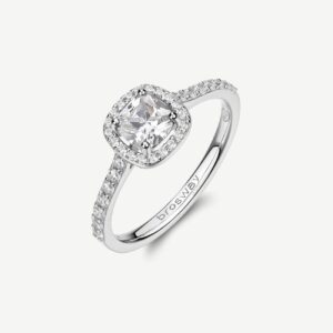 Anello FANCY in argento 925/1000 rodiato, e cubic zirconia white