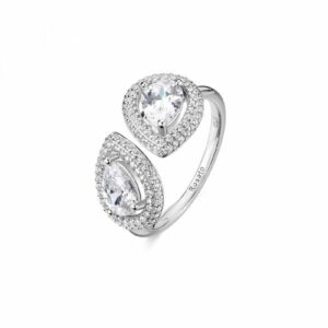 Anello ANNA argento 925/1000, e cubic zirconia bianchi
