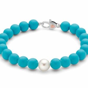 Bracciale TERRA E MARE perle azzurre