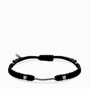 bracciale slim tennis con cordino