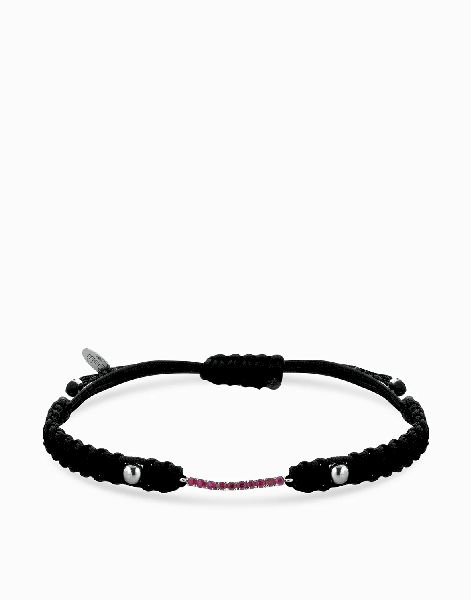 bracciale slim tennis con cordino