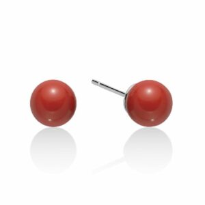 Orecchini TERRA E MARE perle rosse